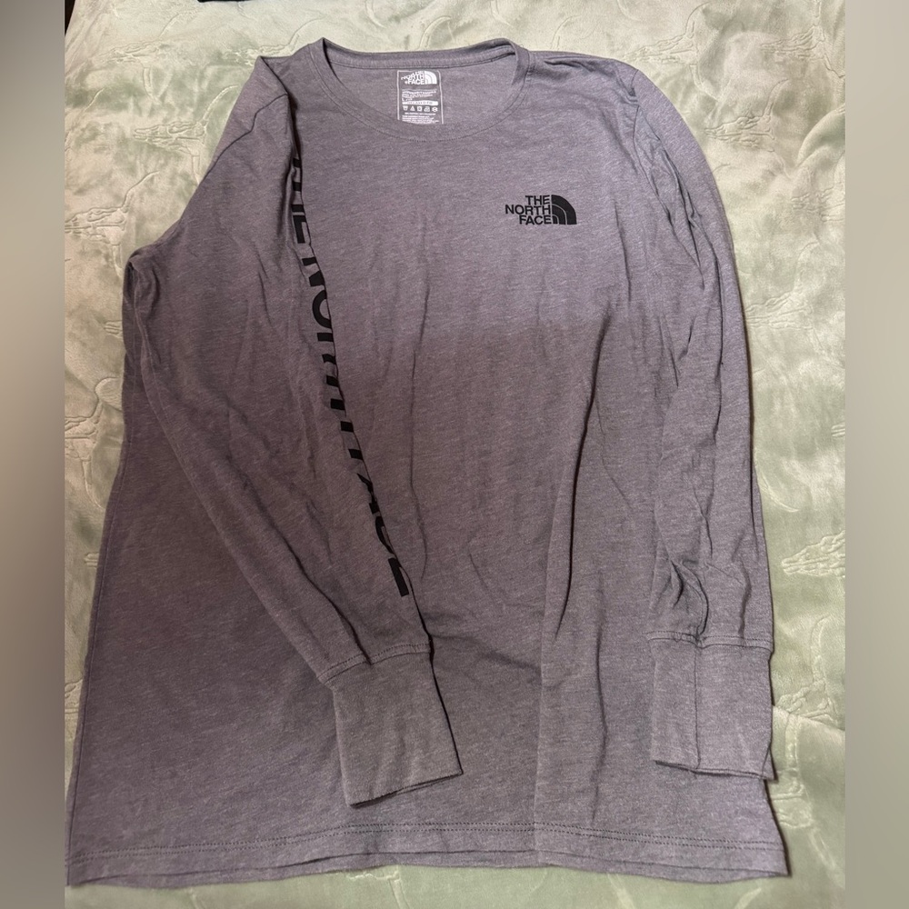 The North Face womens Charcoal Long Sleeve Tee